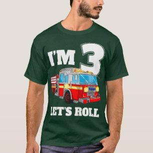Camiseta Camión de bomberos para niños niño de tercer cumpl