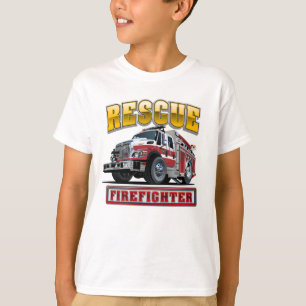 Camiseta camión de bomberos personalizados