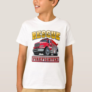 Camiseta camión de bomberos personalizados