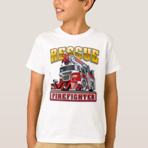 Camiseta camión de bomberos personalizados