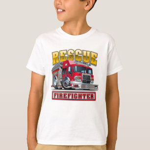 Camiseta camión de bomberos personalizados