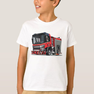Camiseta camión de bomberos personalizados