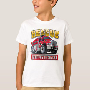 Camiseta camión de bomberos personalizados