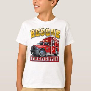 Camiseta camión de bomberos personalizados
