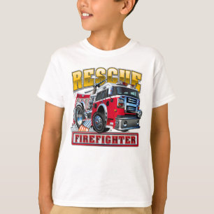 Camiseta camión de bomberos personalizados