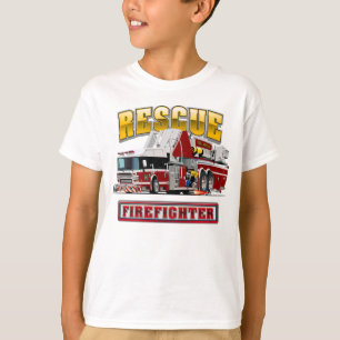 Camiseta camión de bomberos personalizados