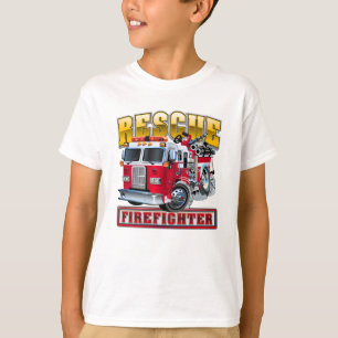 Camiseta camión de bomberos personalizados