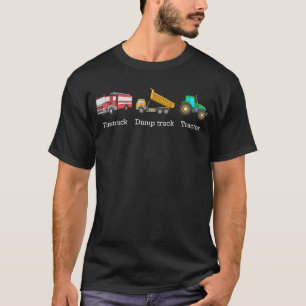 Camiseta Camión de bomberos volcó un camión sutil anti Trum