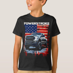 Camiseta Camión de cabina sencilla Werstroke Bandera Americ
