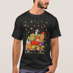 Camiseta Camión de calabaza de Gnomes Saltos de otoño caen