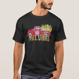 Camiseta Camión de calabaza de los albornoces de otoño de T
