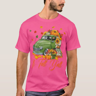 Camiseta Camión de calabaza de otoño de otoño de otoño salu