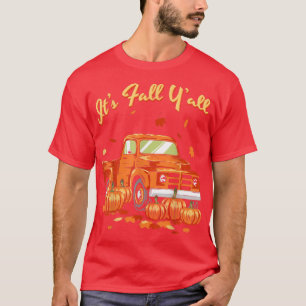 Camiseta Camión de calabaza El otoño deja una ceniza de tem