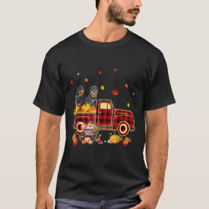 Camiseta Camión de calabaza Rottweiler Caer Leaf Acción de