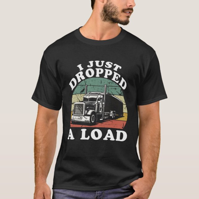 Camiseta Camión de camión 18 CDL Trailer Road Truck (Anverso)