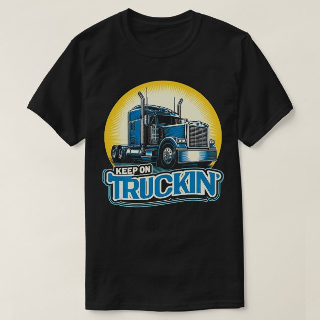 Camiseta Camión de camión retro Camión camionero (Diseño del anverso)