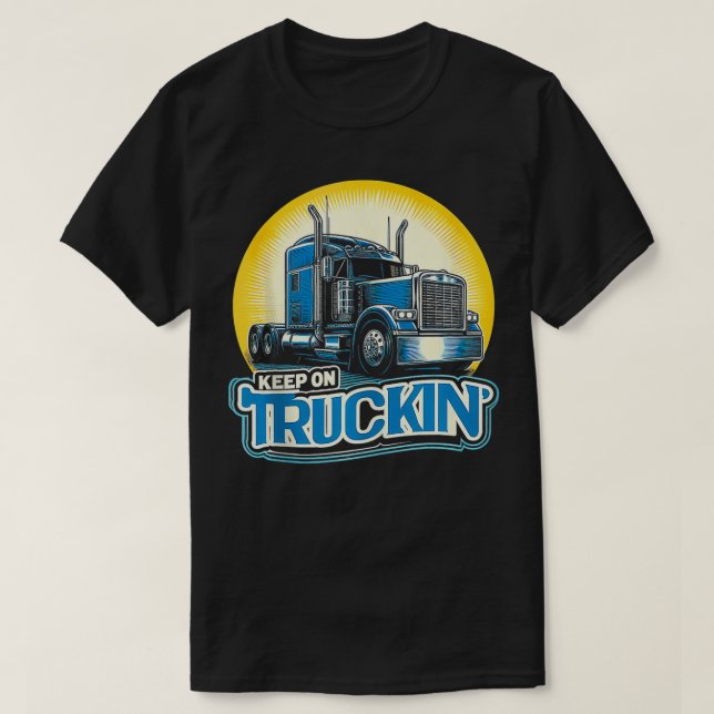 Camiseta Camión de camión retro Camión camionero (Diseño del anverso)