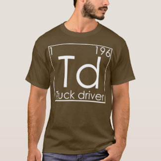 Camiseta Camión de camiones de elementos periódicos de los 