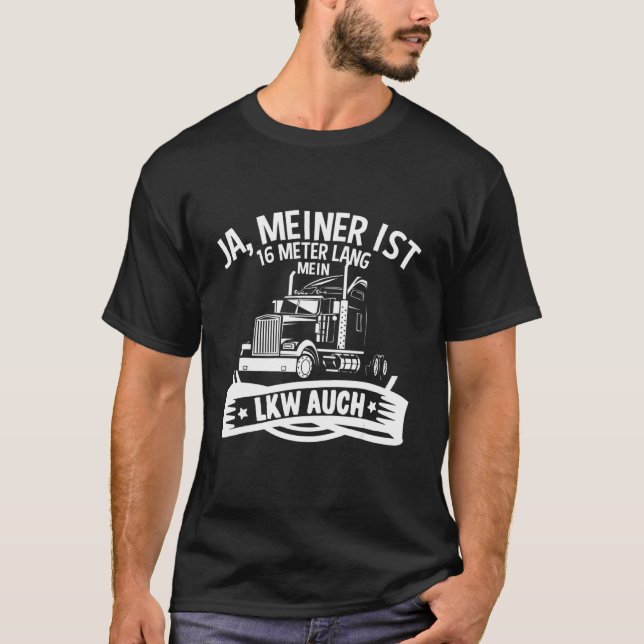 Camiseta Camión de camionetas de los hombres a larga distan (Anverso)