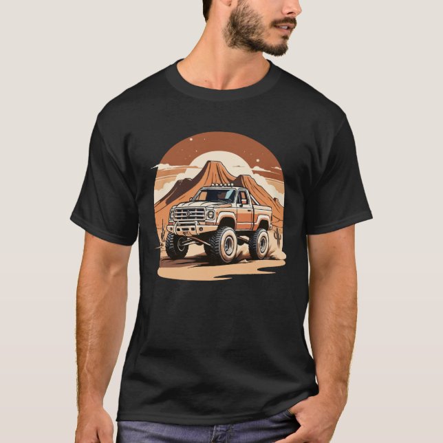 Camiseta Camión de carretera 4x4 fuera (Anverso)