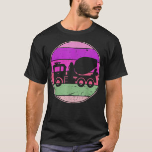 Camiseta Camión de cemento retro de coche vintage Silueta A