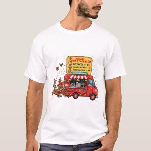 Camiseta Camión de comida del trineo de los Santos Arte div