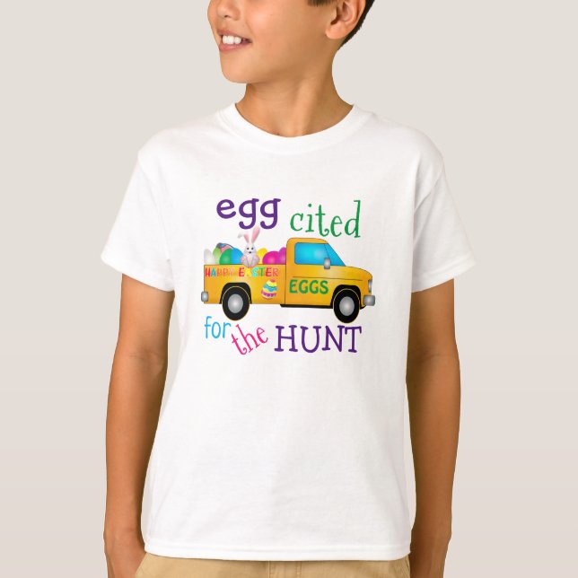 Camiseta Camión de conejito de Semana Santa colorida (Anverso)
