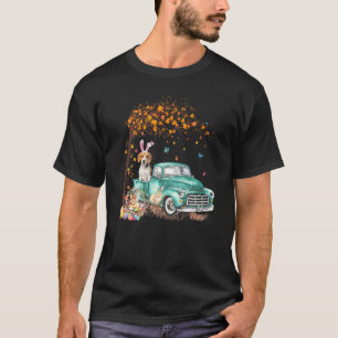 Camiseta Camión de conejo de perro beagle Hippie Hunt Egg T