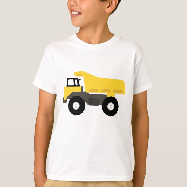 Camiseta Camión de construcción (Anverso)