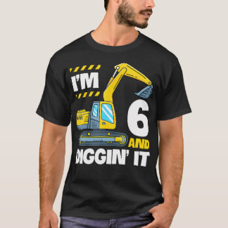 Camiseta Camión De Construcción 6 Años De Edad Digger