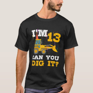 Camiseta Camión de construcción de 13 años de edad Bda