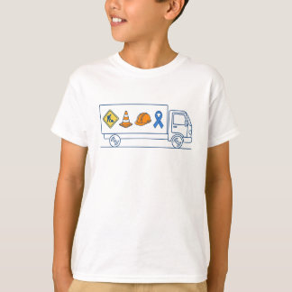 Camiseta Camión de Construcción de Conciencia del Autismo C