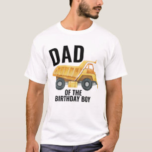 Camiseta Camión De Construcción De Dump Papá De Niño Cumple