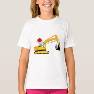 Camiseta Camión de construcción de excavadoras de navidades