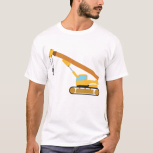 Camiseta Camión de construcción de grúas