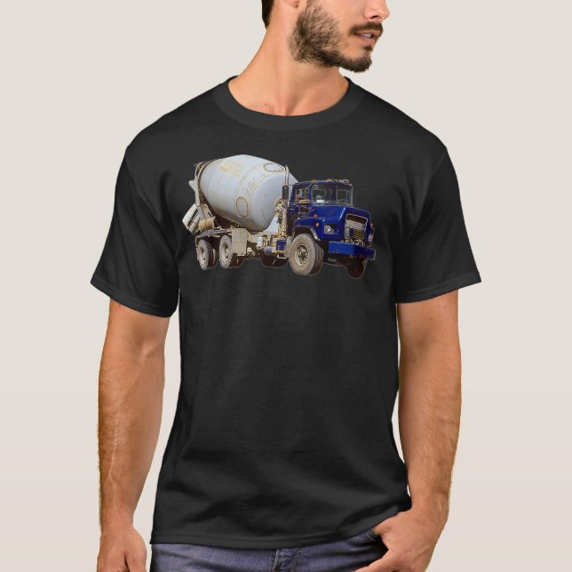 Camiseta Camión de construcción de mezclador de cemento (Anverso)