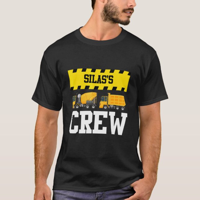 Camiseta Camión de construcción de Silas Personalizado Dump (Anverso)