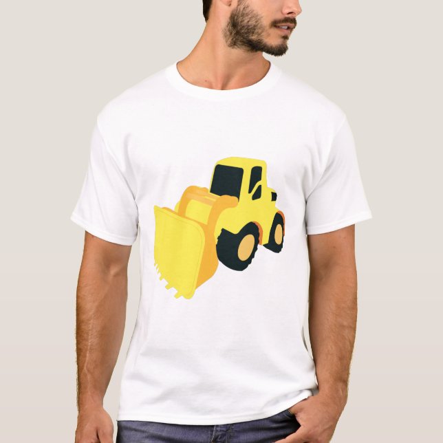 Camiseta Camión de construcción del cargador delantero (Anverso)