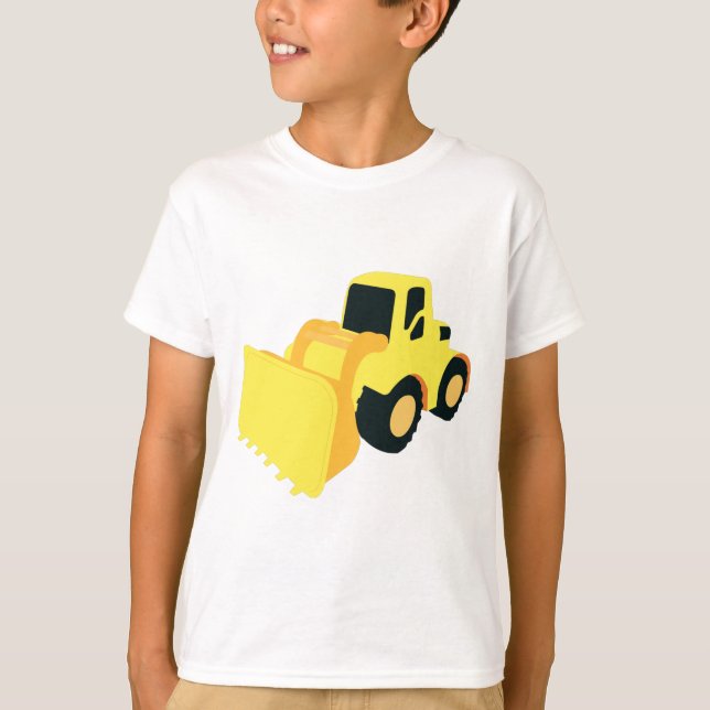 Camiseta Camión de construcción del cargador delantero (Anverso)
