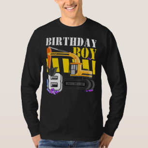 Camiseta Camión de construcción Excavadora 8 cumpleaños niñ