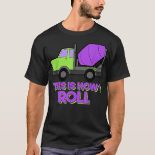 Camiseta Camión de construcción Excavadora Camión mezclador