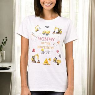 Camiseta Camión de construcción niño tema fiesta de cumplea