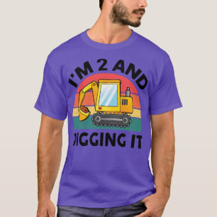 Camiseta Camión de construcción para niños 2º cumpleaños 2