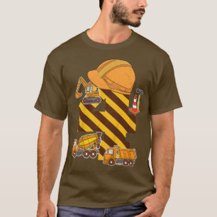 Camiseta Camión de construcción para niños 4.ª excavadora d