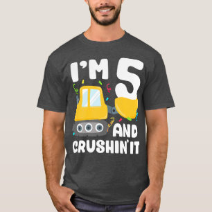 Camiseta Camión de construcción para niños Cumpleaños de ni