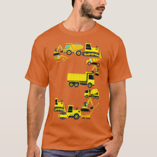 Camiseta Camión de construcción para niños de 3 años de eda