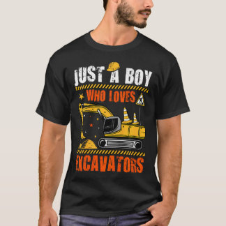 Camiseta Camión de Construcción para Niños Solo un Niño que