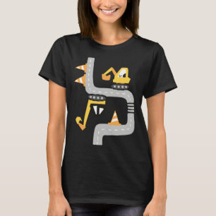 Camiseta Camión de construcción V XLS Excavadora Mezcladora
