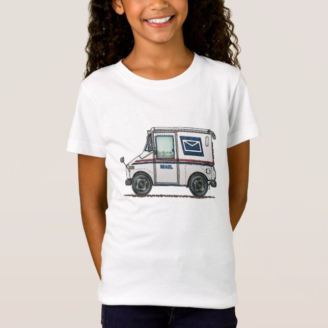 Camiseta Camión de correo lindo (Anverso)