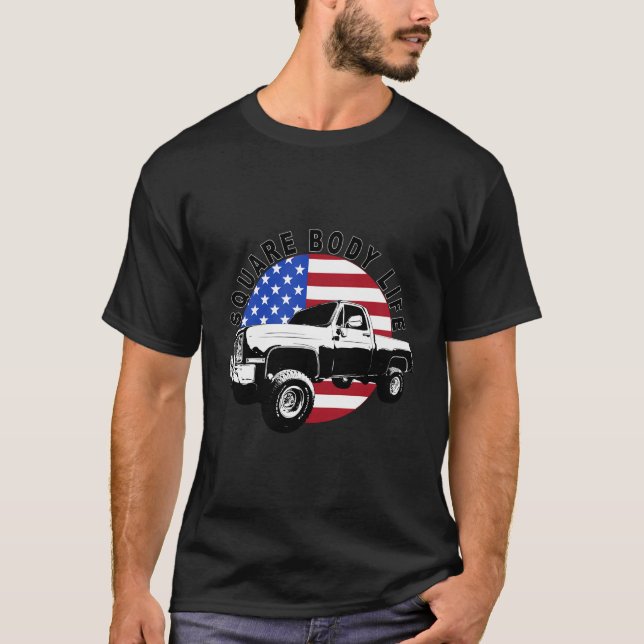 Camiseta Camión de cuerpo cuadrado 4X4 (Anverso)